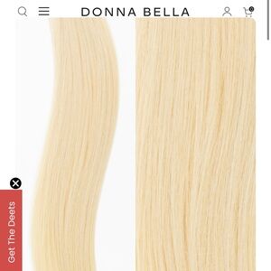 2 packs 22" Donna Bella Hair Tape-In Extensions in White Ash Blonde
